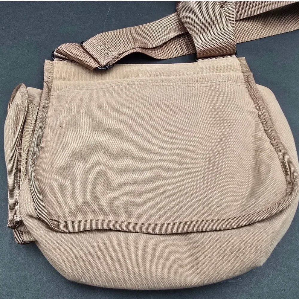 American Eagle Khaki Canvas Military Utility Crossbody Bag AE 004284 Messenger